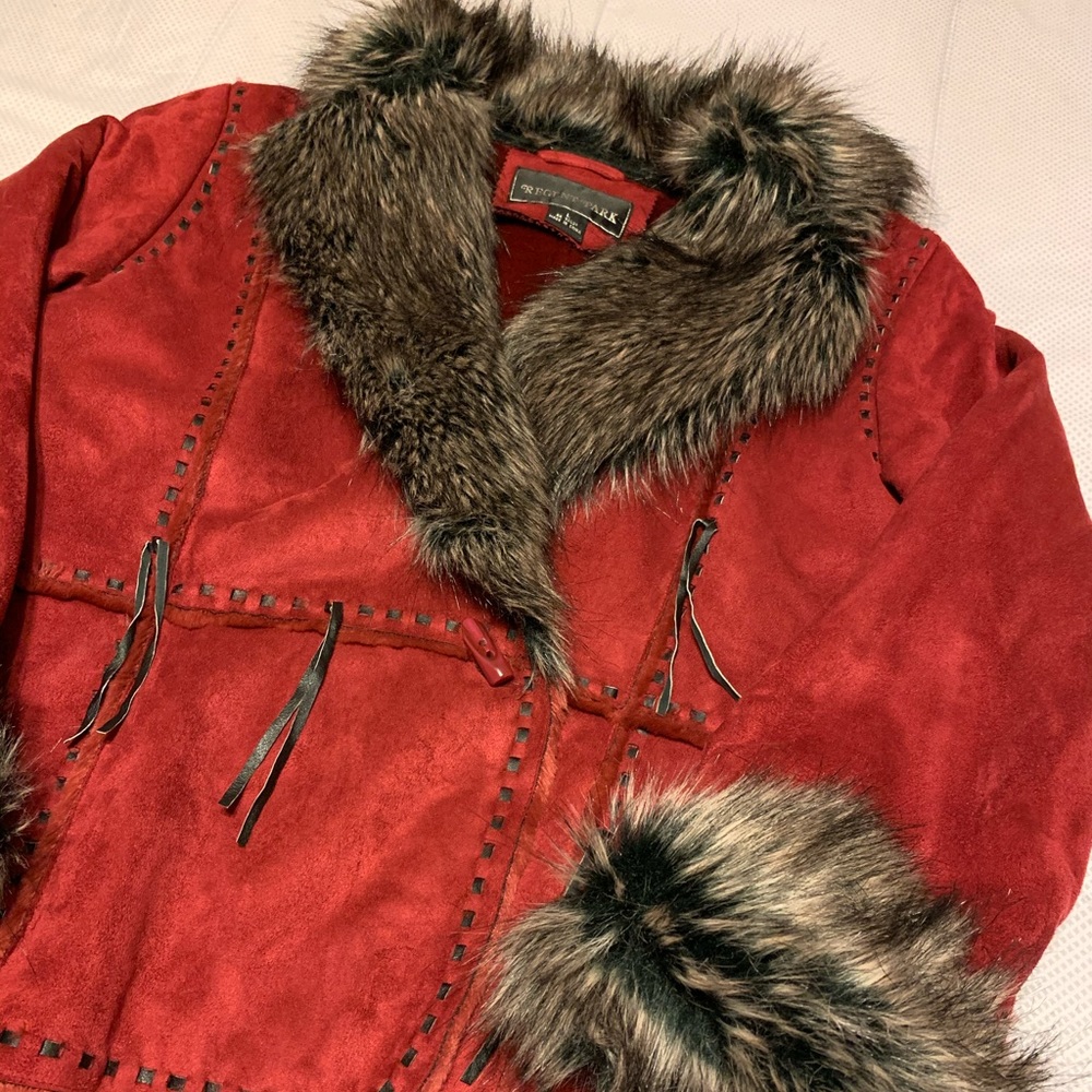 FAUX Suede Fur Coat